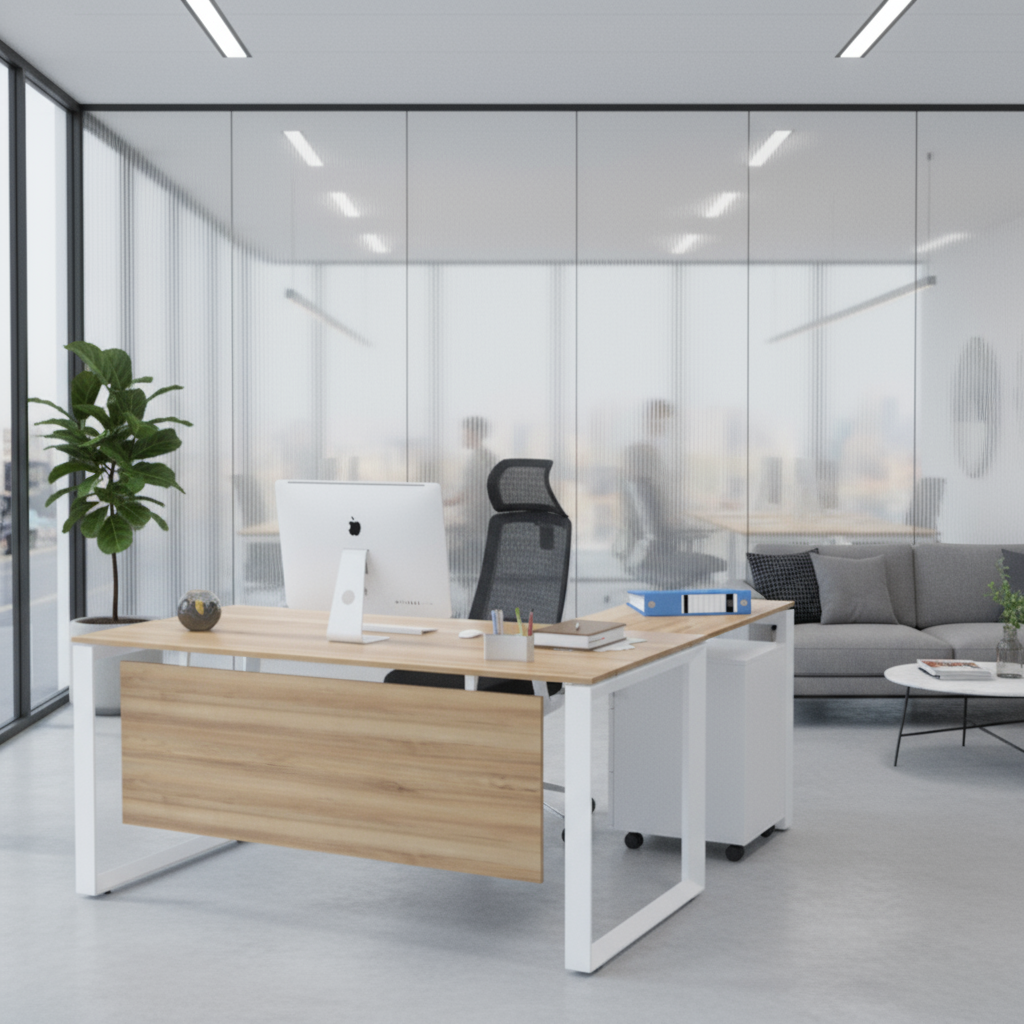 Trilliant L-Shaped Executive Desk