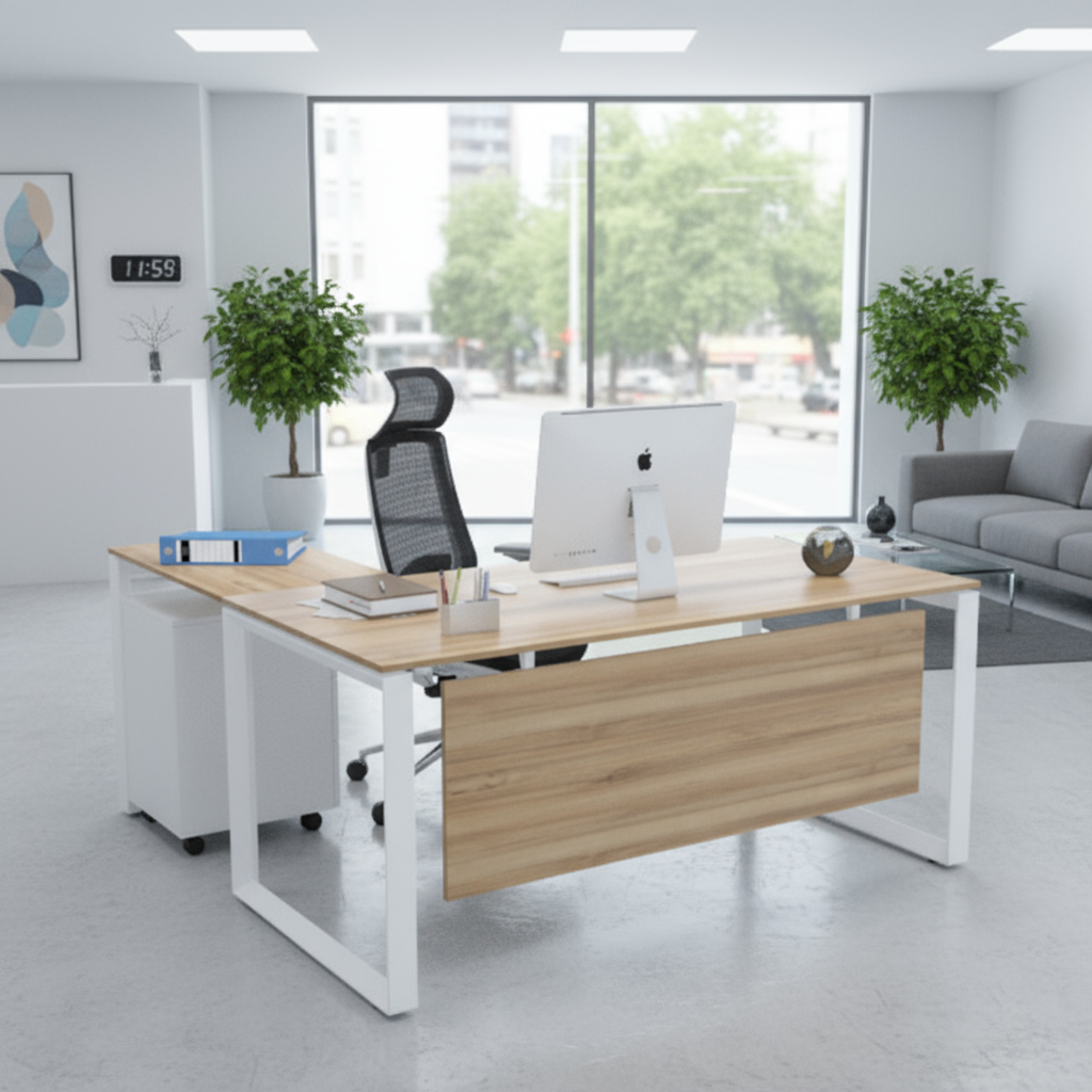 Trilliant L-Shaped Executive Desk